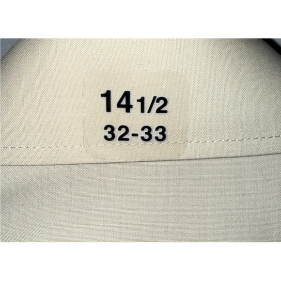 Stafford Men's Light Tan Dress Shirt - Picture 6 of 7